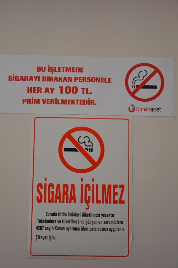 Aylık 100 lira prim de sigaradan vazgeçiremedi