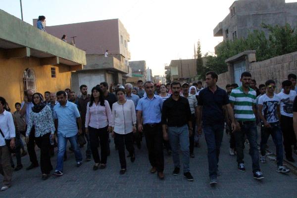 Nusaybin'de Suruç protestosu