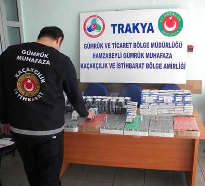 Hamzabeyli’de 27 bin 880 vücut geliştirme hapı ele geçirildi