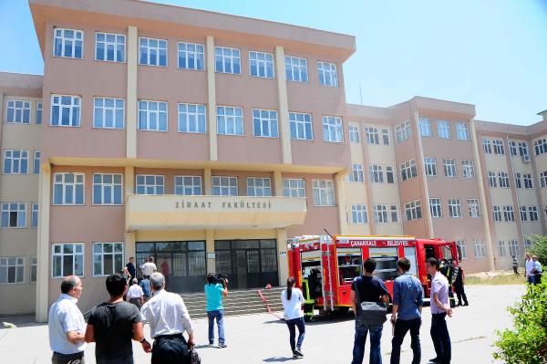 ÇOMÜ Ziraat Fakültesi'nde korkutan yangın