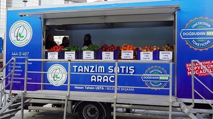 Tanzim çadırında ithal satış