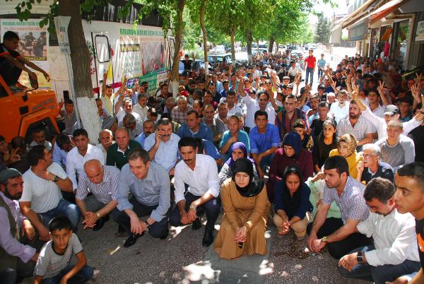 Siirt'te Suruç protestosu