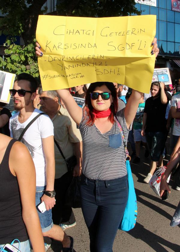 Zonguldak’ta 'Suruç' protestosu