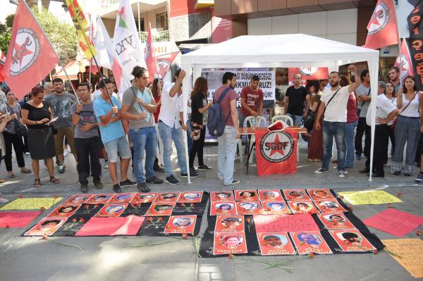 Suruç'taki patlamada ölenler için taziye çadırı