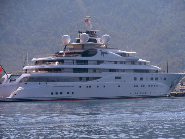 Şeyh Mansour'un mega lüks yatı 2'nci kez Marmaris'te
