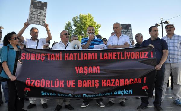 Sivas'ta Suruç protestosu