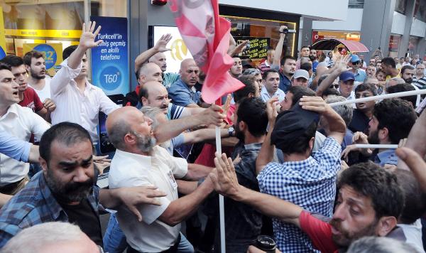 Samsun'daki Suruç yürüyüşünde gerginlik yaşandı