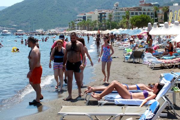 Marmaris'te bunaltan Afrika sıcakları