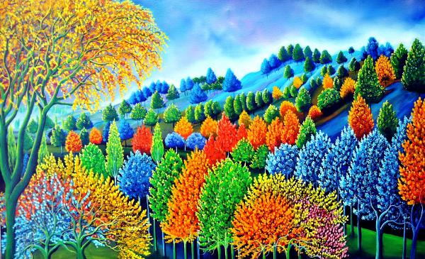 Kütahyalı çoban ressam, doğada gördüğünü tuvale aktardı