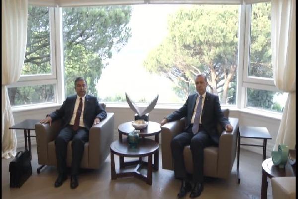 Cumhurbaşkanı Erdoğan, TBMM Başkanı Yılmaz ile görüştü