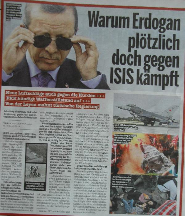Türkiye'nin IŞİD hedeflerini vurması Alman basınında geniş yer buldu