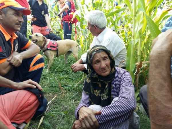 45 saat sonra mısır tarlasında bulundu
