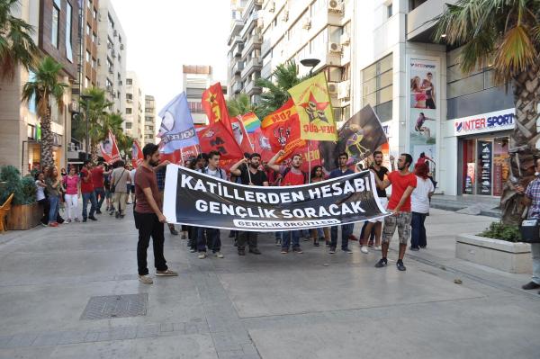İzmir'de Suruç eylemi