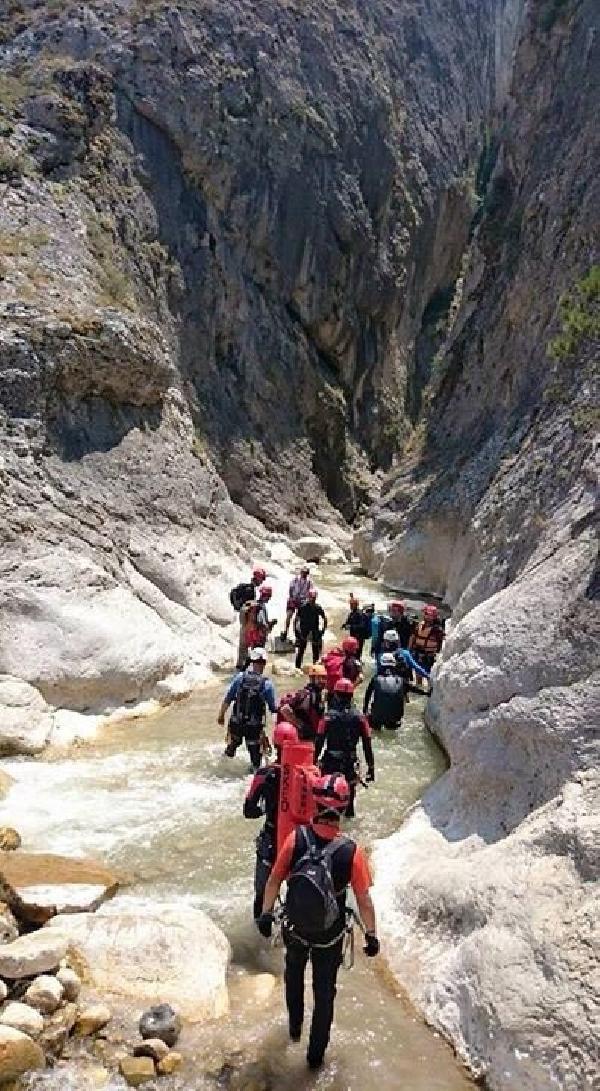 AKUT'tan kanyonda kurtarma eğitimi