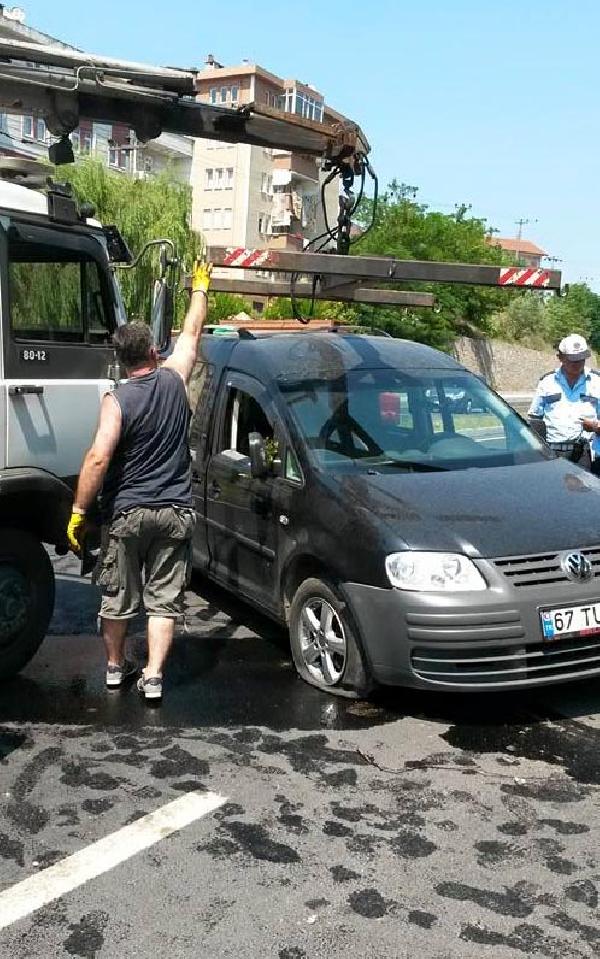 Denize giderken kaza yaptılar: 9 yaralı
