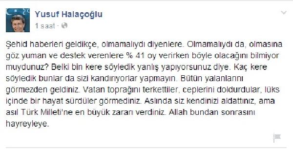 MHP’li Halaçoğlu: Yüzde 41 oy verirken böyle olacağını bilmiyor muydunuz ?