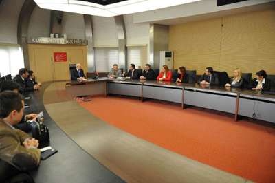 TMMOB Çevre Mühendisleri Odası üyeleri Kılıçdaroğlu'nu ziyaret etti