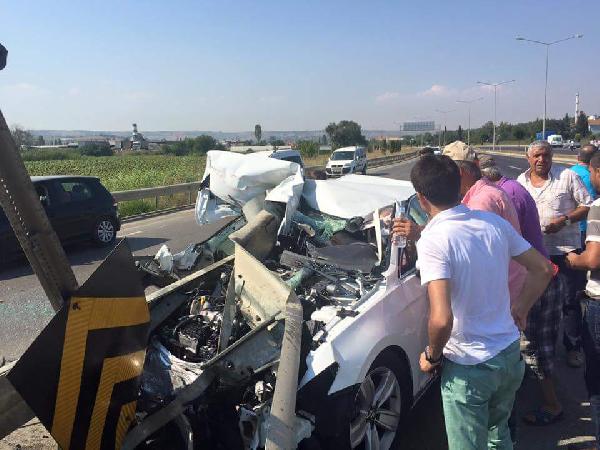 MHP'li eski milletvekilinin kardeşi kazada yaralandı