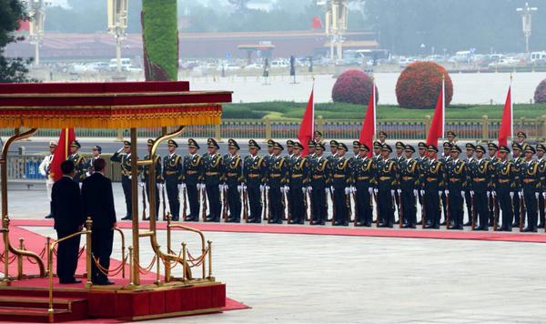 Cumhurbaşkanı Erdoğan için Pekin’de resmi karşılama töreni düzenlendi