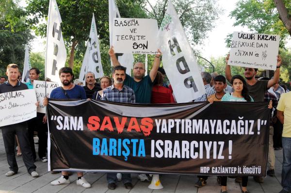 Gaziantep’te HDP'lilerden operasyonlara tepki