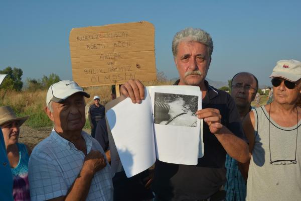 Site sakinlerinden Müsellim Deresi'ndeki kirliliğe protesto