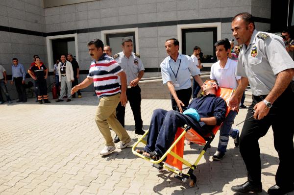 Van'da hastanede yangın tatbikatı