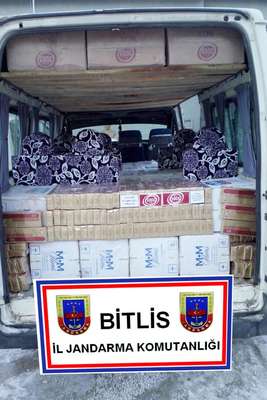 Bitlis'te 45 bin paket kaçak sigara ele geçirildi
