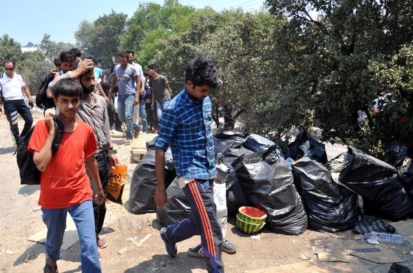 Makilik alanda kamp kuran 140 kaçak yakalandı