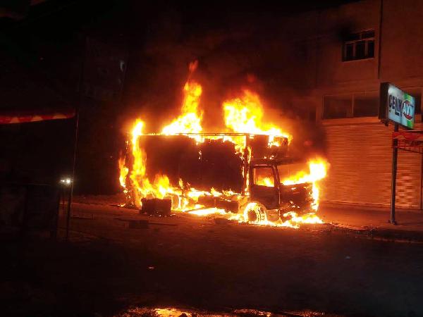 Suruç’ta TIR'ı ateşe veren 4 kişi tutuklandı