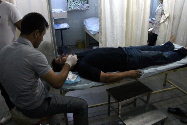 Nusaybin'de, başına gaz fişeği isabet eden bir kişi yaralandı iddiası