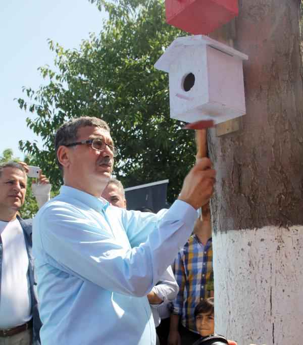 Şanlıurfa’da parklarda kuş yuvaları yapılıyor