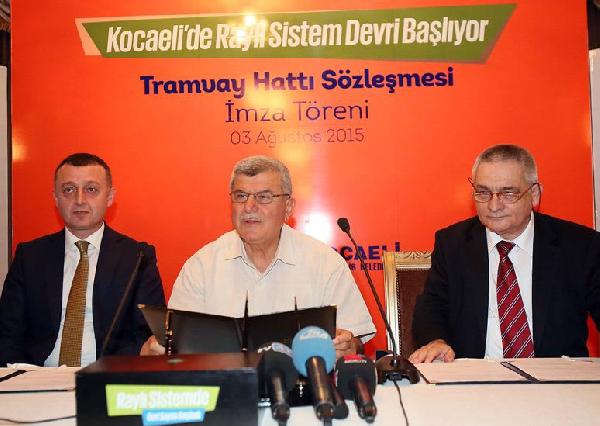 İzmit'te tramvay hattının yapımına başlanıyor