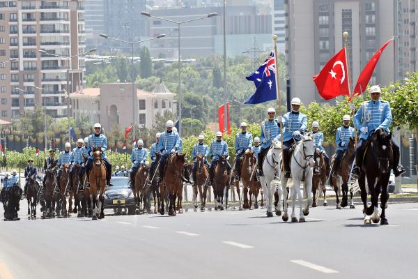 Cumhurbaşkanı Erdoğan, Avustralya Genel Valisi Cosgrove'yi resmi törenle karşıladı