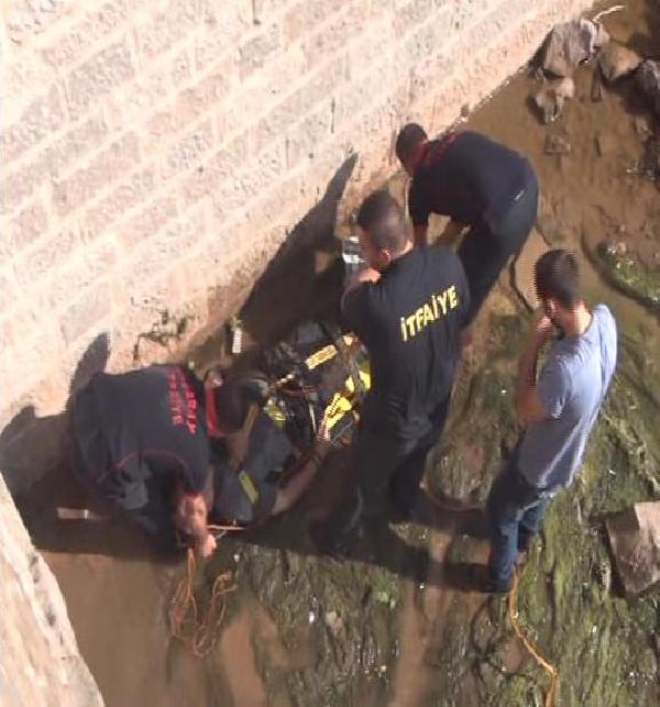 Köprüden dereye düşen yaşlı adam, itfaiye ekipleri tarafından kurtarıldı