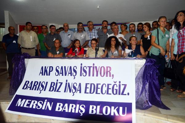 Mersin'de 'Barış Bloğu' kuruldu