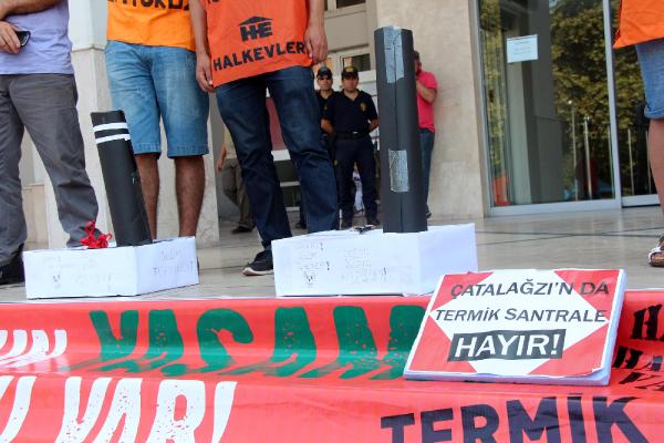 Zonguldak'ta termik santral protestosu