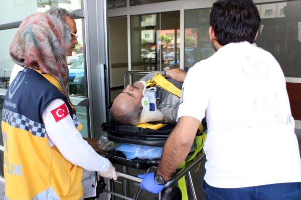 Cami inşaatında iskeleden düşen işçi yaralandı