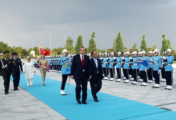 Yeni Zelanda Genel Valisi  Jerry Mateparae Cumhurbaşkanlığı Sarayı'nda