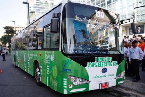 Bangkok’a elektrikli otobüsler geliyor
