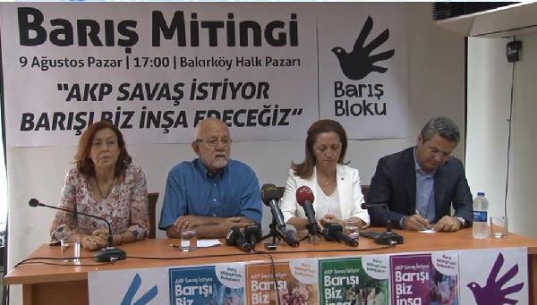 Barış Bloku'ndan Barış Mitingi açıklaması
