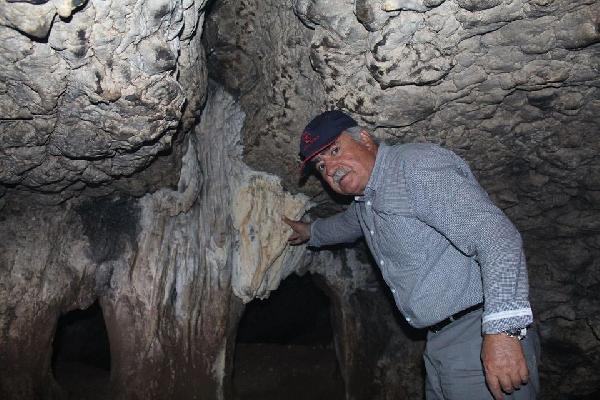 Keklik Tepesi'nde mağara bulundu
