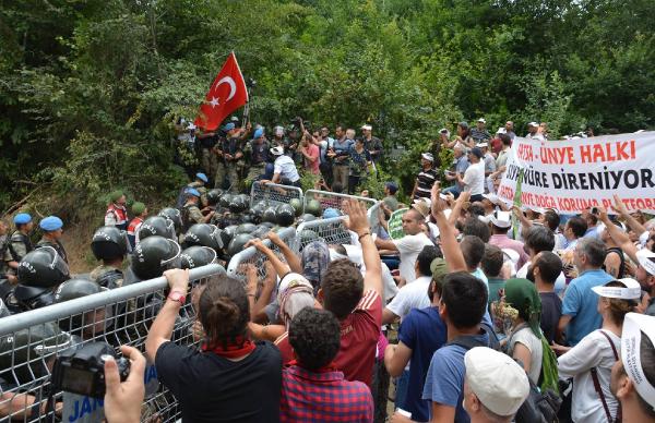 Ordu'da çevreci eyleminde arbede