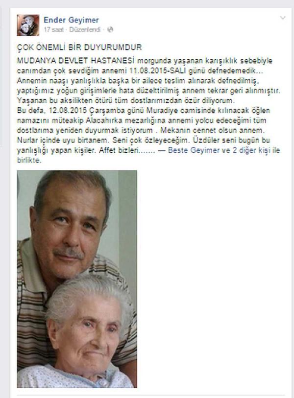 Hastane morgunda cenazeler karıştı