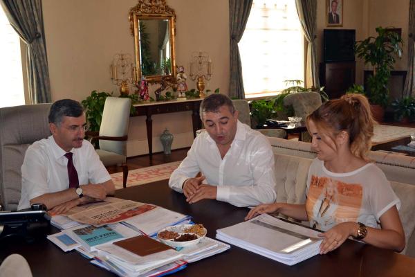 Spil'e yapılacak otellerin ön projesi Valisi Bektaş'a sunuldu