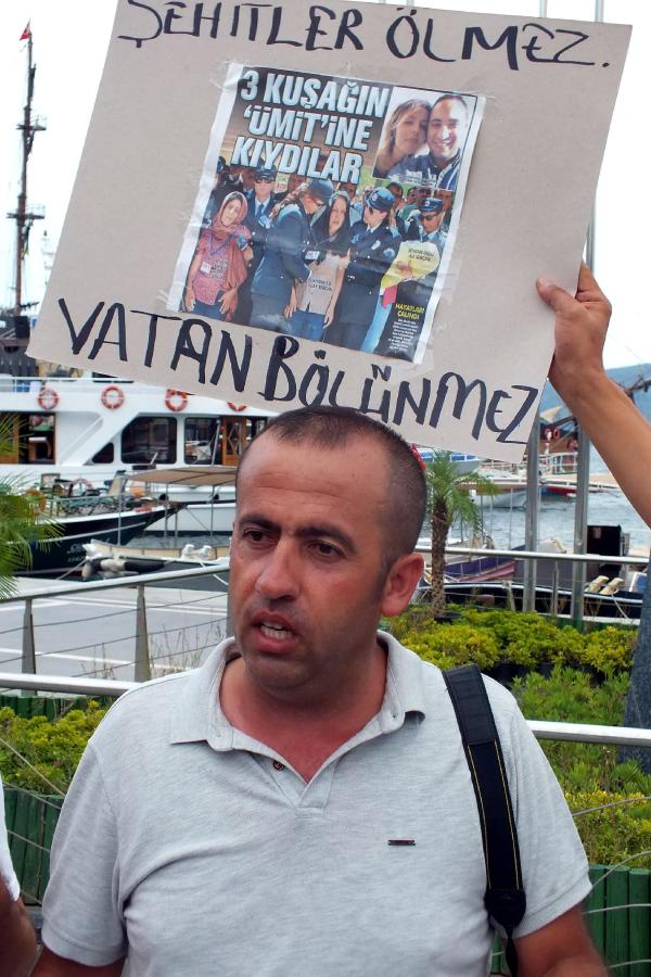 Marmarisli esnaftan terör protestosu