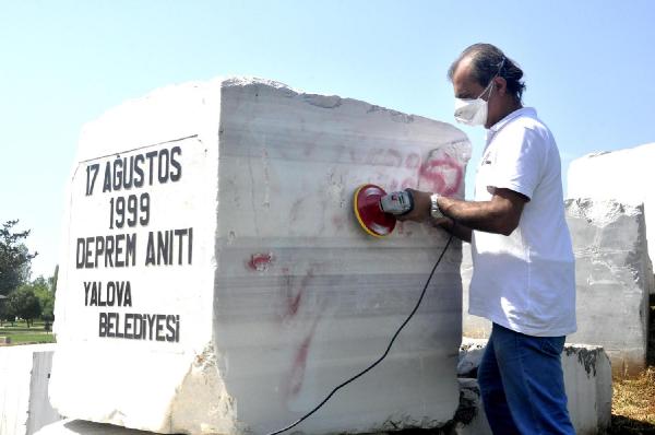 Deprem Anıtı 17 Ağustos için böyle hazırlandı