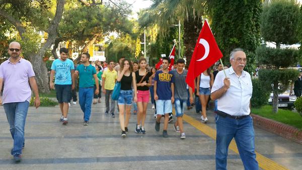 Aydın'da terör protestosu