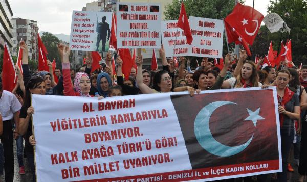 Denizli teröre karşı tek vücut oldu