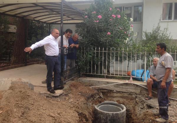 Darıca'da yazlıkçılardan, yol ve kanalizasyon çalışmasına tepki