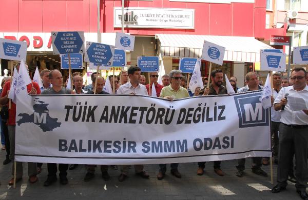 Muhasebecilerden TÜİK protestosu